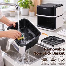 Load image into Gallery viewer, Devanti 8L Air Fryer BBQ Grill 2-in-1 Flip 1650W Touch Control Oil Free White
