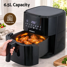 Load image into Gallery viewer, Devanti Air Fryer 6.5L 1700W Digital Touch 8 Presets Non-Stick Basket Black
