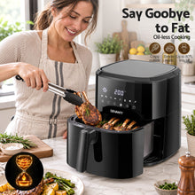 Load image into Gallery viewer, Devanti Air Fryer 6.5L 1700W Digital Touch 8 Presets Non-Stick Basket Black
