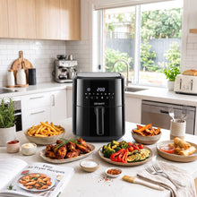 Load image into Gallery viewer, Devanti Air Fryer 6.5L 1700W Digital Touch 8 Presets Non-Stick Basket Black
