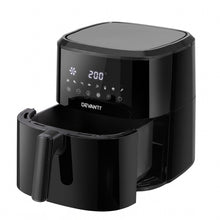 Load image into Gallery viewer, Devanti Air Fryer 6.5L 1700W Digital Touch 8 Presets Non-Stick Basket Black
