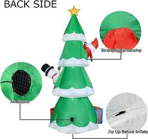 Christmas Inflatable Santa, snow man and Christmas Tree 2.1m Inflatable with LED lights