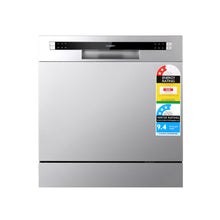 Load image into Gallery viewer, Devanti 8 Place Settings Benchtop Dishwasher Sliver
