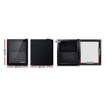 Load image into Gallery viewer, Devanti 46L Bar Fridge Glass Door Black
