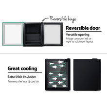 Load image into Gallery viewer, Devanti 46L Bar Fridge Glass Door Black
