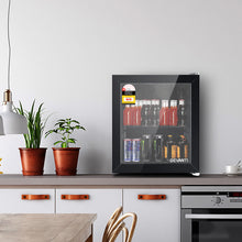 Load image into Gallery viewer, Devanti 46L Bar Fridge Glass Door Black
