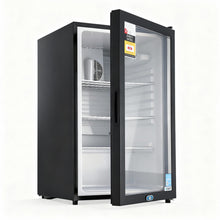 Load image into Gallery viewer, Devanti 105L Bar Fridge Glass Door Mini Fridge Countertop Cooler Black
