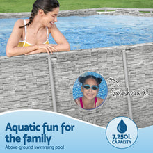 Load image into Gallery viewer, Bestway Swimming Pool 427x250x100cm Steel Frame Above Ground Pools Filter Pump Ladder 7250L
