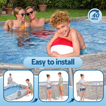 Load image into Gallery viewer, Bestway Swimming Pool 427x250x100cm Steel Frame Above Ground Pools Filter Pump Ladder 7250L
