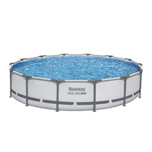 Load image into Gallery viewer, 427CM Swimming Pools Steel Above Ground Round Backyard Pool Set White
