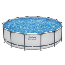 Load image into Gallery viewer, Bestway Swimming Pools 427cm x 107cm Steel Above Ground Round Backyard Pool Set White
