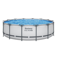 Load image into Gallery viewer, Bestway Swimming Pools 427cm x 107cm Steel Above Ground Round Backyard Pool Set White
