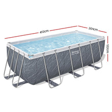 Load image into Gallery viewer, Bestway Swimming Pool 412x201x122cm Steel Frame Pool Set w/Pump Ladder
