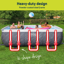 Load image into Gallery viewer, Bestway Swimming Pool 412x201x122cm Steel Frame Pool Set w/Pump Ladder
