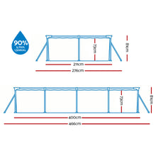 Load image into Gallery viewer, Bestway Swimming Pool 400x211x81cm Steel Frame Above Ground Pools w/ Filter Pump 5700L
