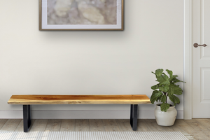 Bench seat or low set console table, hallway table Raintree Wood 1.5 Meter 150cm-model OS28_150cm