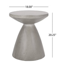 Load image into Gallery viewer, Outdoor furniture Tablua Australia Coffee Table Round Large Side Table 45 CM wide 51cm height Grey
