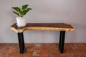 Console Table Live Edge Raintree Wood 100 cm