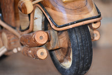 Load image into Gallery viewer, Fathers Day Gift Wood Motor bike model carved large 65cm length-YES sixty five cm !
