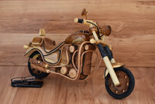 Load image into Gallery viewer, Fathers Day Gift Wood Motor bike model carved large 65cm length-YES sixty five cm !
