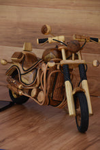 Load image into Gallery viewer, Fathers Day Gift Wood Motor bike model carved large 65cm length-YES sixty five cm !
