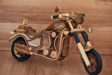 Load image into Gallery viewer, Fathers Day Gift Wood Motor bike model carved large 65cm length-YES sixty five cm !
