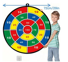 Load image into Gallery viewer, Large Dart Board for Kids, play safely with Sticky Balls and sticky safety Darts, Indoor or Outdoor -Foldable Design and Safe Materials:
