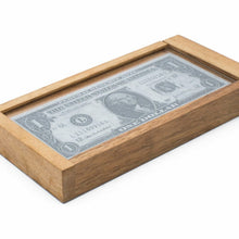 Load image into Gallery viewer, Hidden money gift: Wooden Puzzle Box- Hide your gift and see if they can open it using Hidden Compartments - Sliding Door
