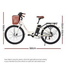 Load image into Gallery viewer, Everfit 26" Electric Bike City Bicycle eBike e-Bike Commuter w/ Battery WH
