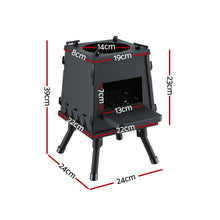 Load image into Gallery viewer, Grillz Fire Pit BBQ Portable Outdoor Fireplace Metal Camping Stove for Boiling Water, BBQ, Picnics
