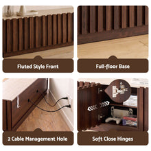 Load image into Gallery viewer, Artiss 180cm TV Unit Entertainment Cabinet Fluted Style Anti-tip Kit Walnut

