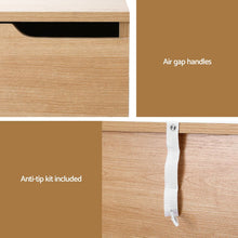 Load image into Gallery viewer, Bedside Table 2 Drawers Nightstand Pine
