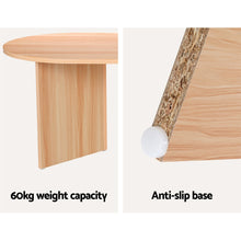 Load image into Gallery viewer, Artiss Coffee Table Oval 110CM Pine Alva
