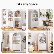 Load image into Gallery viewer, Buffet Sideboard Cabinet Pantry 180CM Arched Storage Bookshelf White

