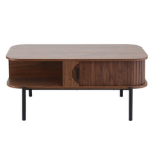 Load image into Gallery viewer, Artiss Coffee Table Living Room Center Table Shelf Cabinet Walnut
