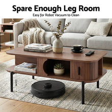 Load image into Gallery viewer, Artiss Coffee Table Living Room Center Table Shelf Cabinet Walnut
