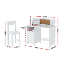 Load image into Gallery viewer, Keezi Kids Table and Chair Set Children Study Play Toys Desk w/ Cabinet Storage
