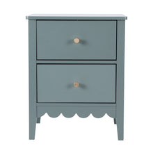 Load image into Gallery viewer, 2X Bedside Table 2 Drawers Bedroom Storage Nightstand Green

