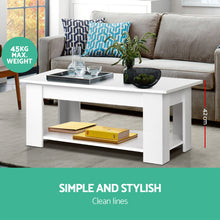 Load image into Gallery viewer, Artiss Coffee Table Lift-top Coffee Table White
