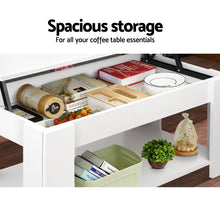 Load image into Gallery viewer, Artiss Coffee Table Lift-top Coffee Table White

