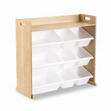 Load image into Gallery viewer, Keezi Kids Toy Box 9 Bins Bookshelf Organiser Display Shelf Storage Rack Wooden
