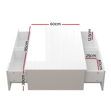 Load image into Gallery viewer, Artiss Coffee Table 4 Drawers White Trevi
