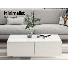 Load image into Gallery viewer, Artiss Coffee Table 4 Drawers White Trevi
