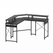 Load image into Gallery viewer, Artiss L-Shape Gaming Desk Computer Desks RGB LED Power Outlet 130cm Black
