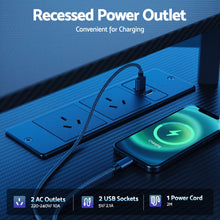 Load image into Gallery viewer, Artiss L-Shape Gaming Desk Computer Desks RGB LED Power Outlet 130cm Black
