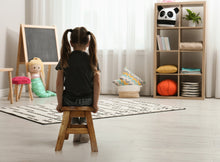 Load image into Gallery viewer, Children&#39;s Wooden Stool Monkey face Chair Toddlers Step sitting Stool
