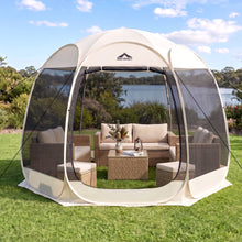 Load image into Gallery viewer, Gazebo Pop Up Tent 2.7x1.35m Outdoor Marquee Camping Screen 6 Sided
