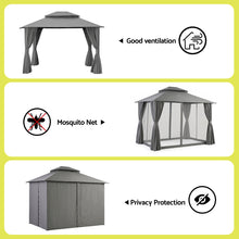 Load image into Gallery viewer, Instahut Gazebo 3x3m Canopy Outdoor Steel Frame Patio Tent Curtains Marquee Grey

