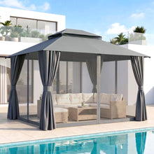 Load image into Gallery viewer, Instahut Gazebo 3x3m Canopy Outdoor Steel Frame Patio Tent Curtains Marquee Grey
