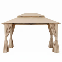 Load image into Gallery viewer, Gazebo 3x4m Canopy Outdoor Steel Frame Patio Tent Curtains Marquee Beige
